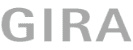Unternehmenslogo von Gira. Abgebildet sind in Großbuchstaben die Buchstaben G, I, R und A.